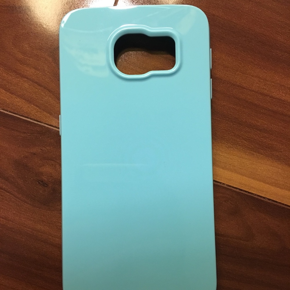 New Samsung Galaxy S6 Blue Rubber Phone Case